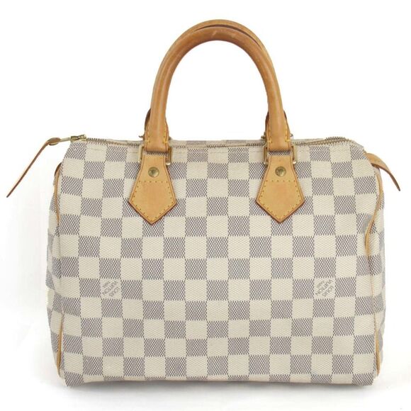 Louis Vuitton Speedy 25 Handbag Damier Azur Canvas - Picture 1 of 9